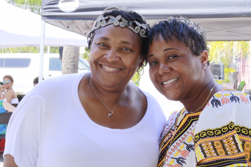 Annie Tyrell, owner of Annie’s Beauty Supply, poses with her niece Brenda Jackson.