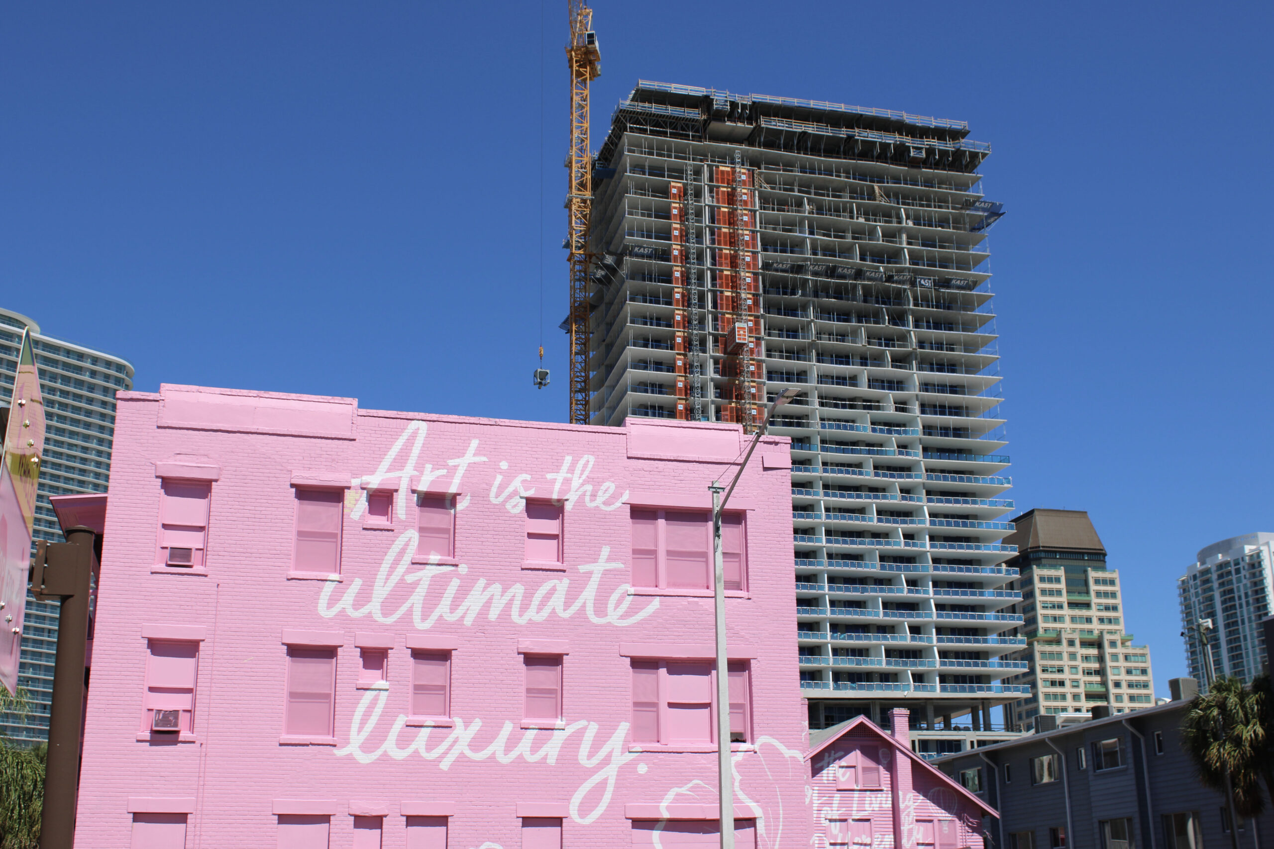 St. Pete artists conflicted over developers’ pink farewell to historic apartments